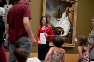 Museumrondleidingen.nl in actie bij 160-jarig jubileum Museum Boijmans Van Beuningen. Foto: Fred Ernst